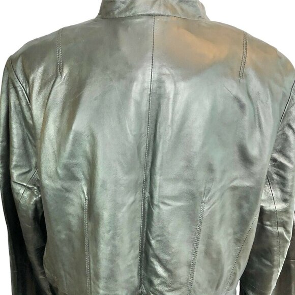 Genuine Leather Jessica London 20W Womens Black Blazer Sleek & Classic Design - Picture 9 of 11